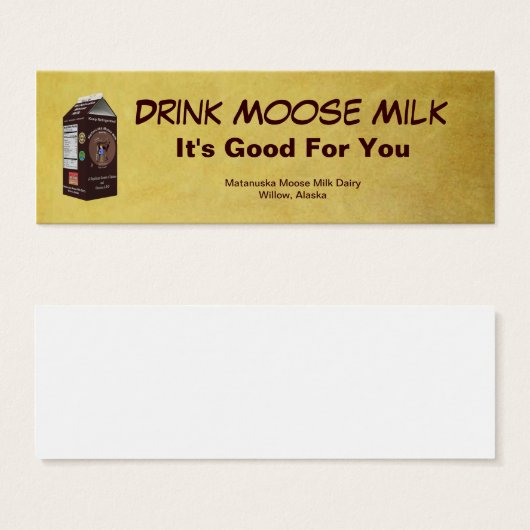 Matanuska Moose Milk (Front & Back)