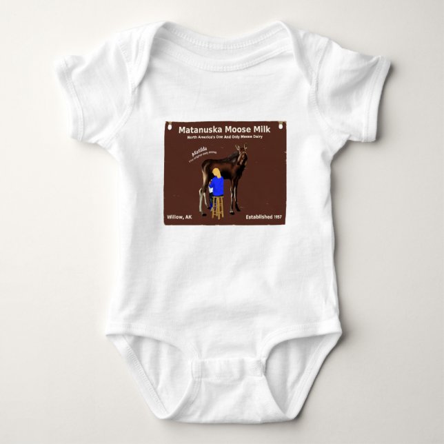 Matanuska Moose Milk Baby Bodysuit (Front)