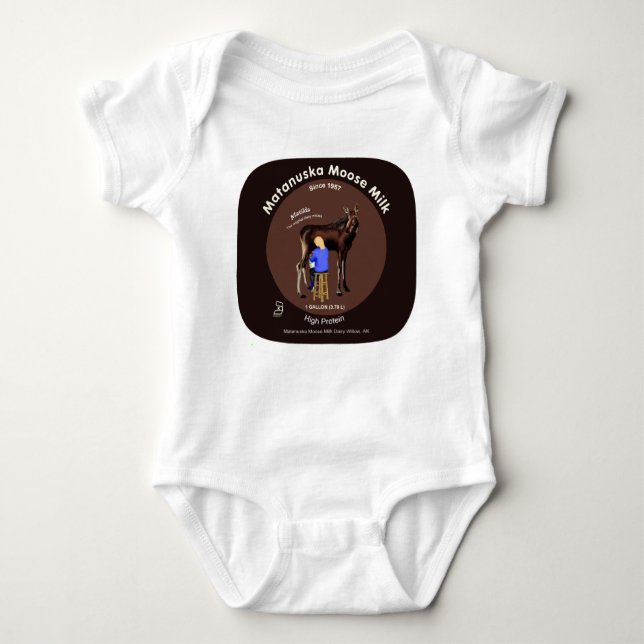 Matanuska Moose Milk Baby Bodysuit (Front)