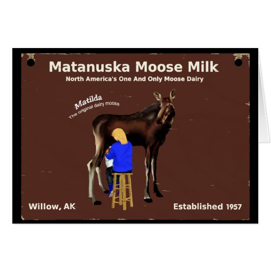 Matanuska Moose Milk Cards (Front Horizontal)