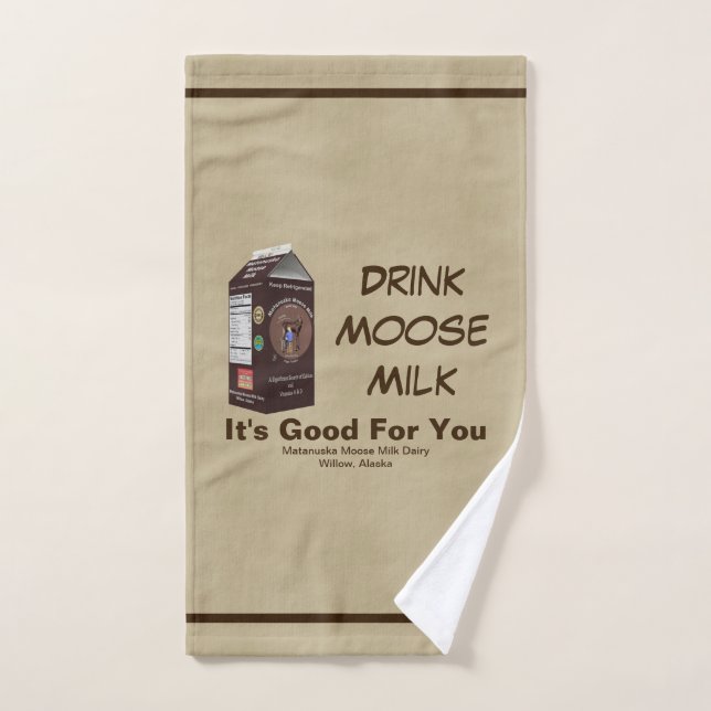 Matanuska Moose Milk Hand Towel (Hand Towel)