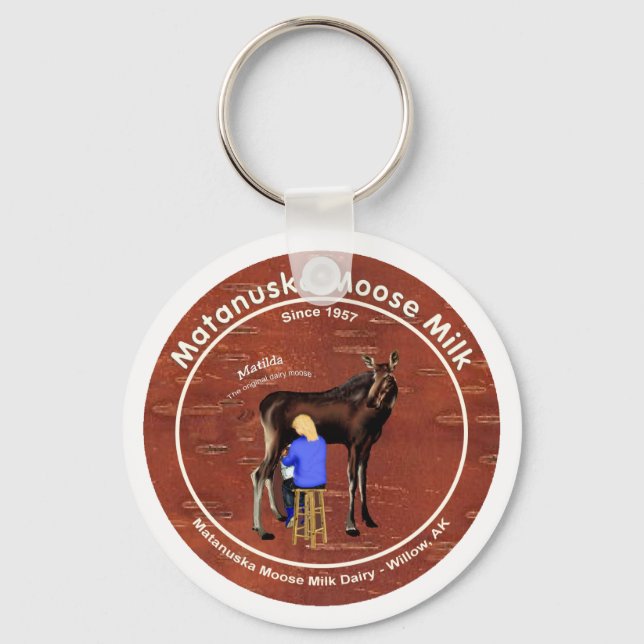 Matanuska Moose Milk Keychain (Front)