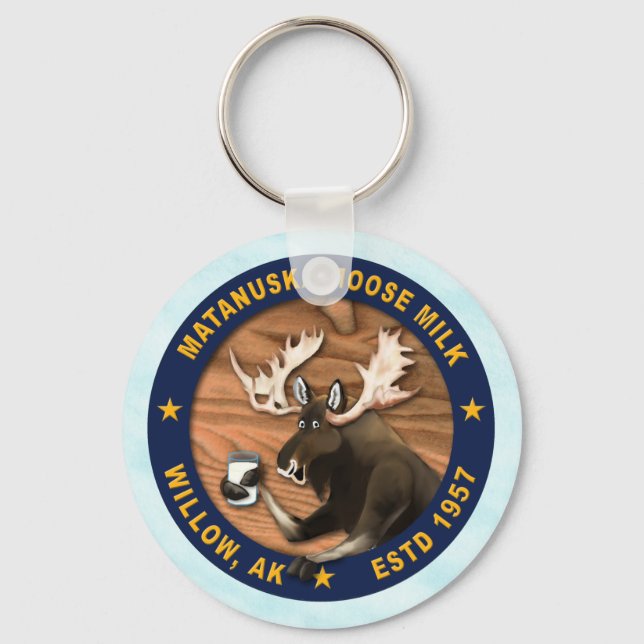 Matanuska Moose Milk Keychain (Front)
