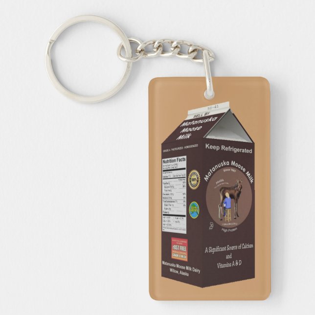 Matanuska Moose Milk Keychain (Front)
