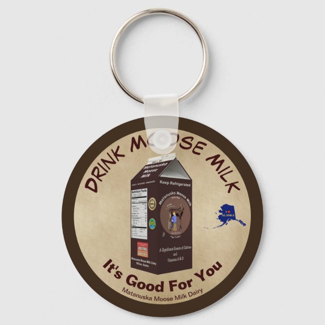 Matanuska Moose Milk Keychain (Front)