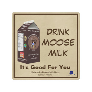 Matanuska Moose Milk Metal Print