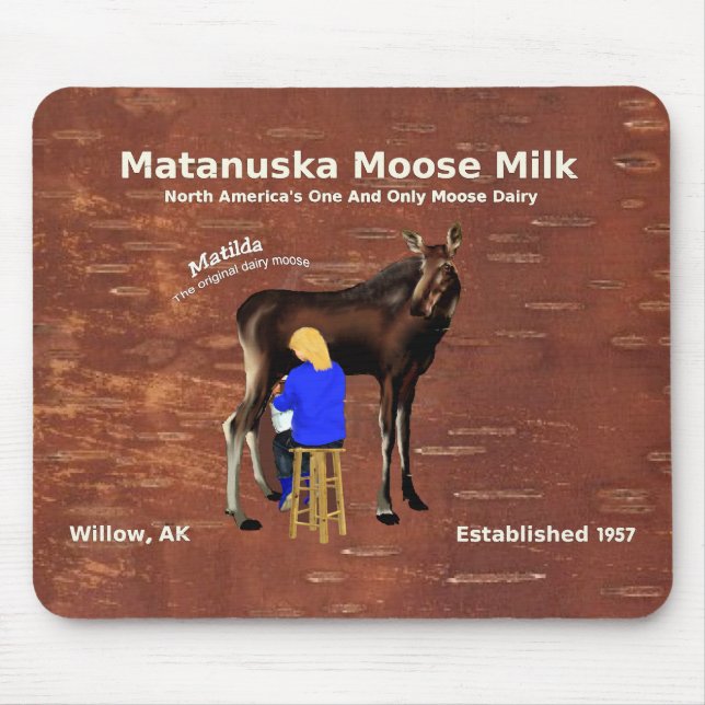Matanuska Moose Milk Mouse Pad (Front)