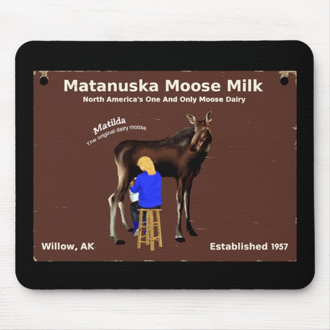 Matanuska Moose Milk Mouse Pad (Front)