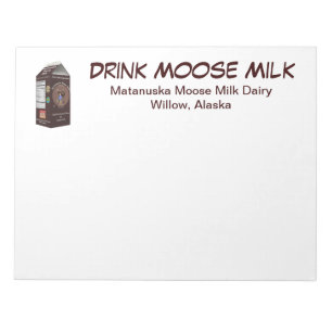 Matanuska Moose Milk Notepad