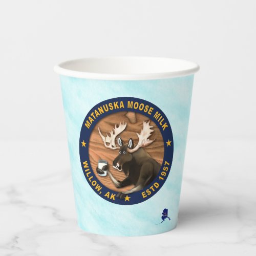 Matanuska Moose Milk Paper Cups