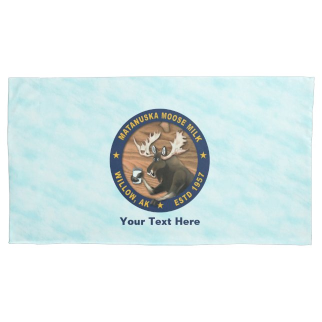 Matanuska Moose Milk Pillow Case (Front)