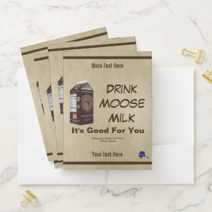 Matanuska Moose Milk Pocket Folder