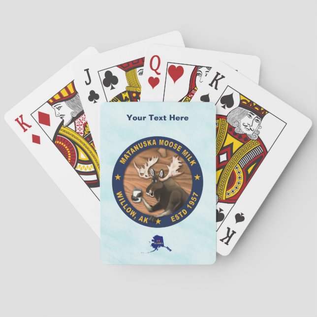 Matanuska Moose Milk  Poker Cards (Back)