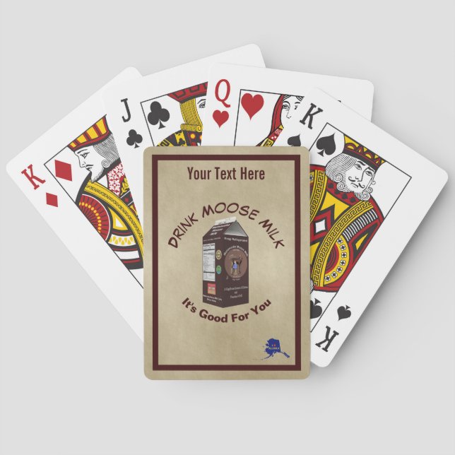 Matanuska Moose Milk Poker Cards (Back)
