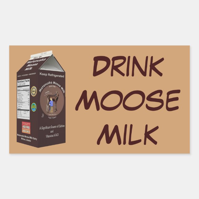 Matanuska Moose Milk Rectangular Sticker (Front)