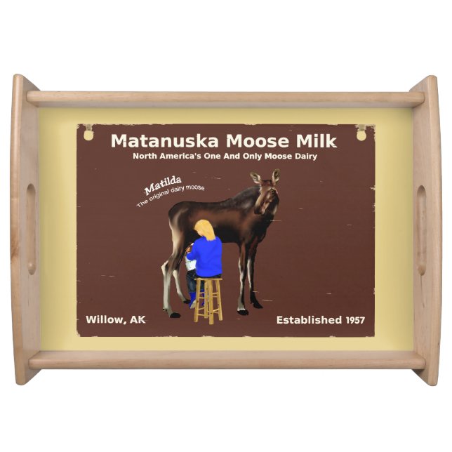 Matanuska Moose Milk Serving Tray (Front)