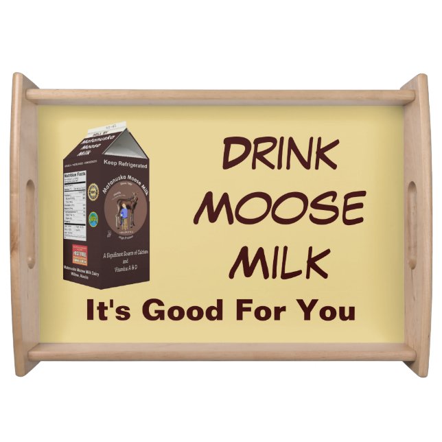 Matanuska Moose Milk Serving Tray (Front)
