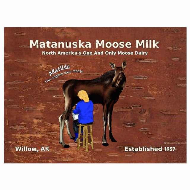 Matanuska Moose Milk Statuette (Front)