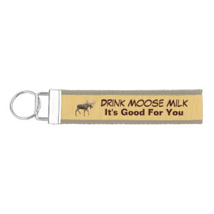 Matanuska Moose Milk Wrist Keychain