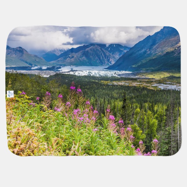 Matanuska Valley, Southcentral Alaska Baby Blanket (Back Horizontal)