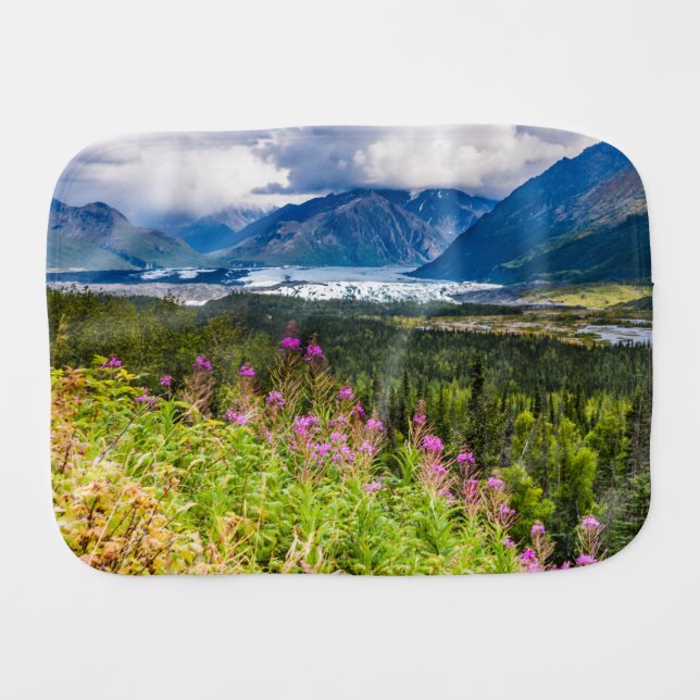 Matanuska Valley, Southcentral Alaska Baby Burp Cloth (Front Horizontal)