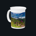 Matanuska Valley, Southcentral Alaska Beverage Pitcher<br><div class="desc">Peaceful and unspoiled wilderness in the Alaska's Mantanuska valley,  with its spectacular landscapes made of pine trees,  rivers,  blooming fireweed,  glaciers and mountains. A perfect destination for nature-lovers located just 35 miles north of Anchorage.</div>