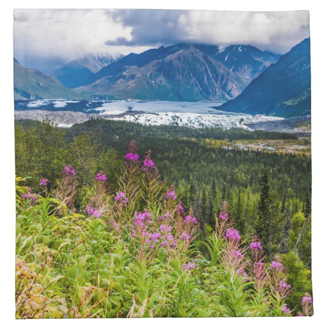 Matanuska Valley, Southcentral Alaska Cloth Napkin (Front)