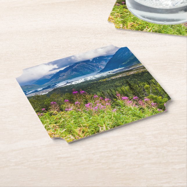 Matanuska Valley, Southcentral Alaska Paper Coaster (Angled)