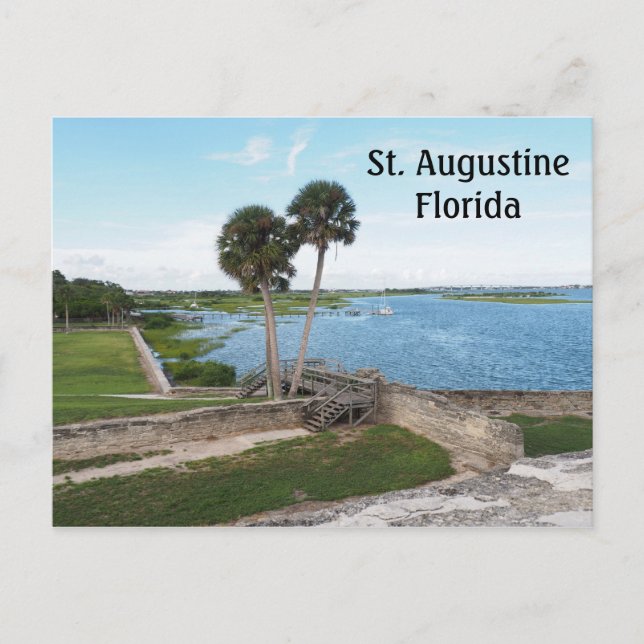 Matanzas Bay in St. Augustine Florida Postcard (Front)