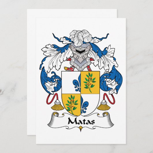 Matas Family Crest (Front/Back)