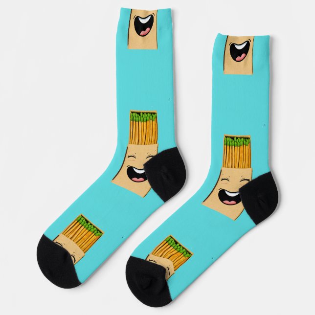 Match Boy anime design for socks (Left)