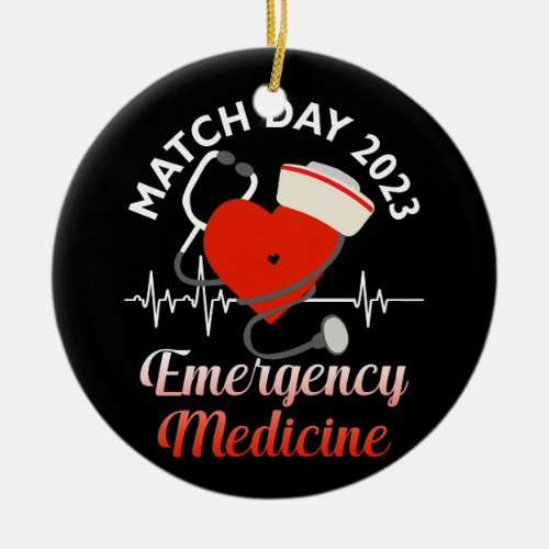 Match Day 2023 Future Physician Residency Emergenc Ceramic Ornament