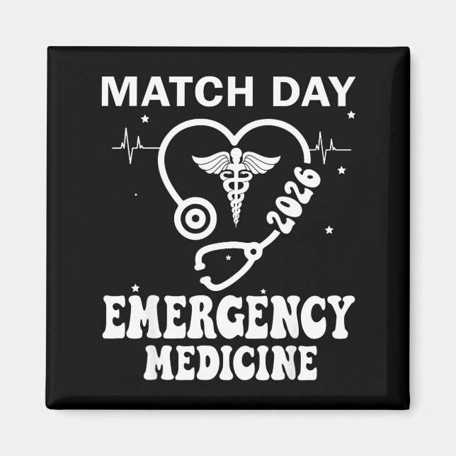 Match Day 2026 Emergency Medicine Residency Future Magnet (Front)
