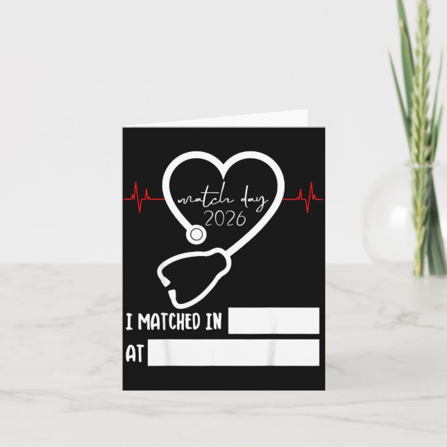 Match Day 2026 Future Doctor Physician Residency F Card (Front)