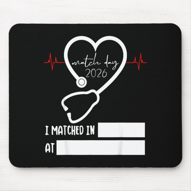 Match Day 2026 Future Doctor Physician Residency F Mouse Pad (Front)