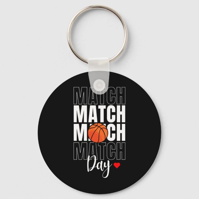 Match Day Basketball Active  Keychain (Front)