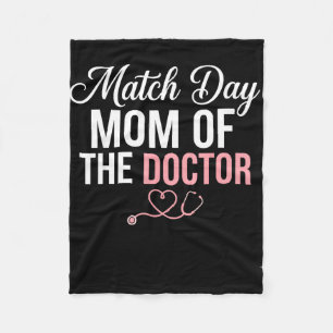 Match day mom of the doctor residency match day fleece blanket