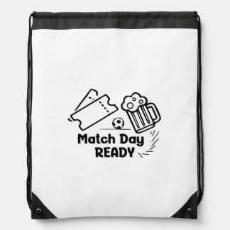 Match Day Ready Drawstring Bag