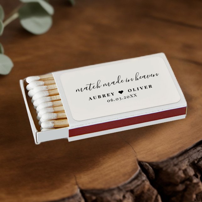 Match Made in Heaven Modern Chic Wedding Favor (Creator Uploaded)