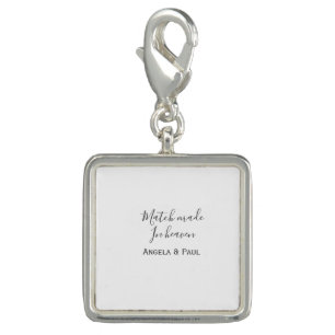 Match made in heaven name couple wedding simple charm