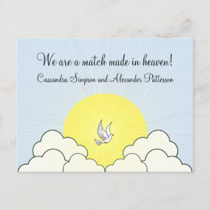 Match Made in Heaven Save the Date Postcard