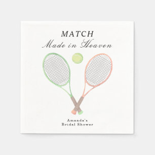 Match Made in Heaven Tennis Bridal Shower Napkins