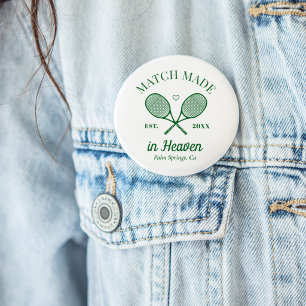 Match Made In Heaven Tennis Club Bachelorette Button