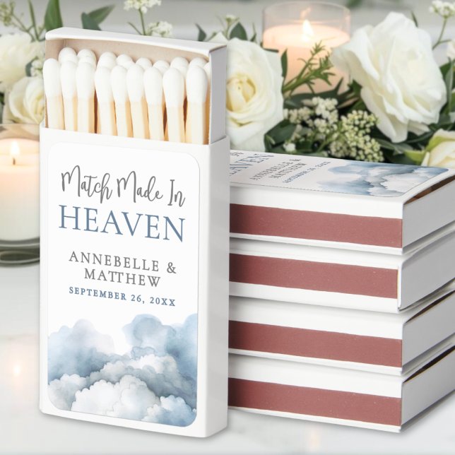 Match Made In Heaven Wedding Matchboxes (Match Made In Heaven Wedding Matchboxes)