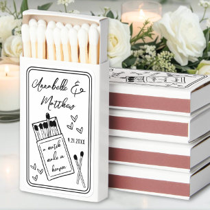 Match Made In Heaven Wedding Matchboxes