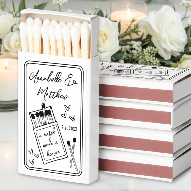 Match Made In Heaven Wedding Matchboxes (Match Made In Heaven Wedding Matchboxes)
