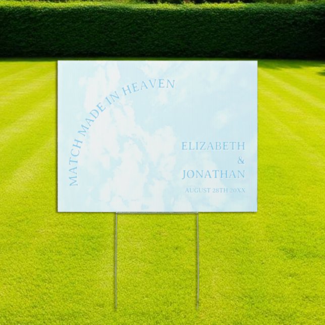 Match Made In Heaven Wedding Sign (Creator Uploaded)
