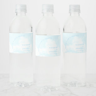 Match Made In Heaven Wedding Water Bottle Label