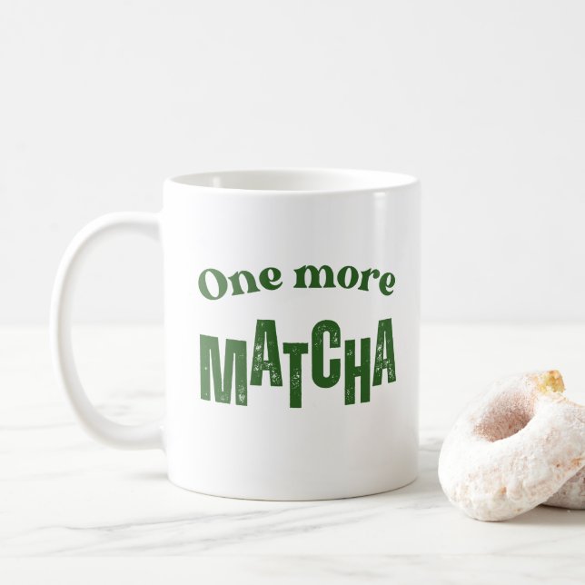 Match Mug , Match Lover gift , Matcha Addict gift (With Donut)