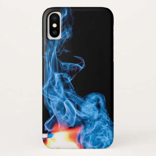 Match on Fire with Flame and Smoke iPhone XS Case